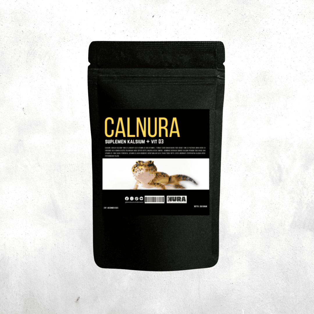 Calnura – Kalsium plus D3 dan Vitamin E untuk Amfibi dan Reptil