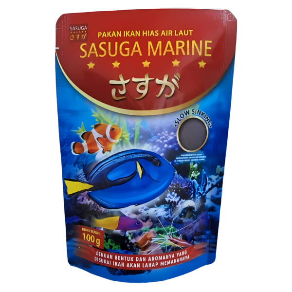 Sugoi marine pelet pakan ikan hias air laut 100g